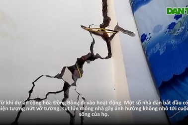 Hàng chục nhà dân sụt lún do thi công dự án cống hóa ở Hà Nội