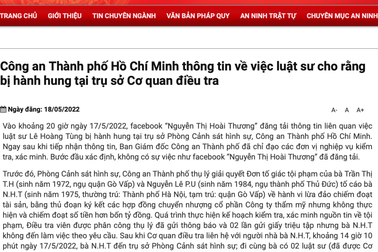 Công an TPHCM thông tin vụ luật sư "tố" bị công an hành hung