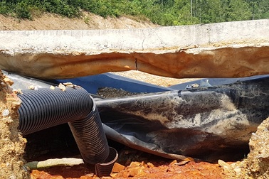 Đơn vị thi công nhận trách nhiệm về khu xử lý rác thải dang dở