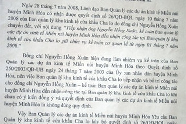 Nhận cán bộ kiểu “tiền trảm hậu tấu”
