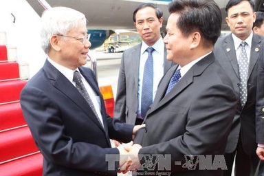 Tổng Bí thư Nguyễn Phú Trọng tiếp lãnh đạo tỉnh Vân Nam