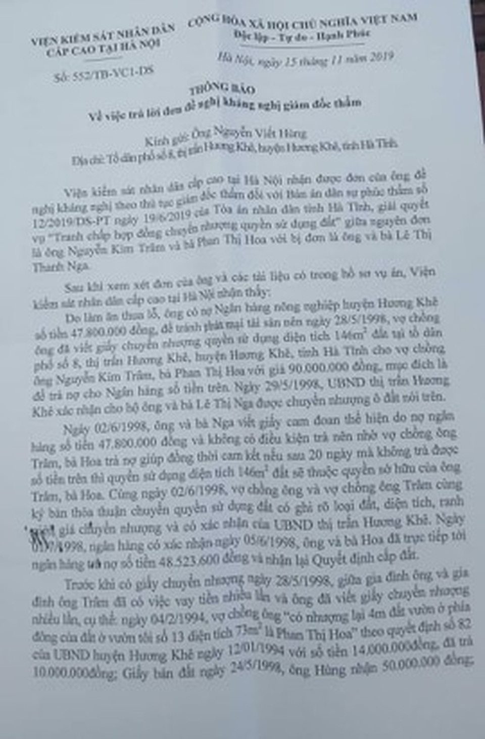 Chi cục trưởng Thi hành án hành dân: Cục điều tra VKSND tối cao vào cuộc! - 2 Chi cục trưởng Thi hành án hành dân: Cục điều tra VKSND tối cao vào cuộc! - 2