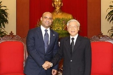 Tổng Bí thư Nguyễn Phú Trọng tiếp Thủ tướng Haiti