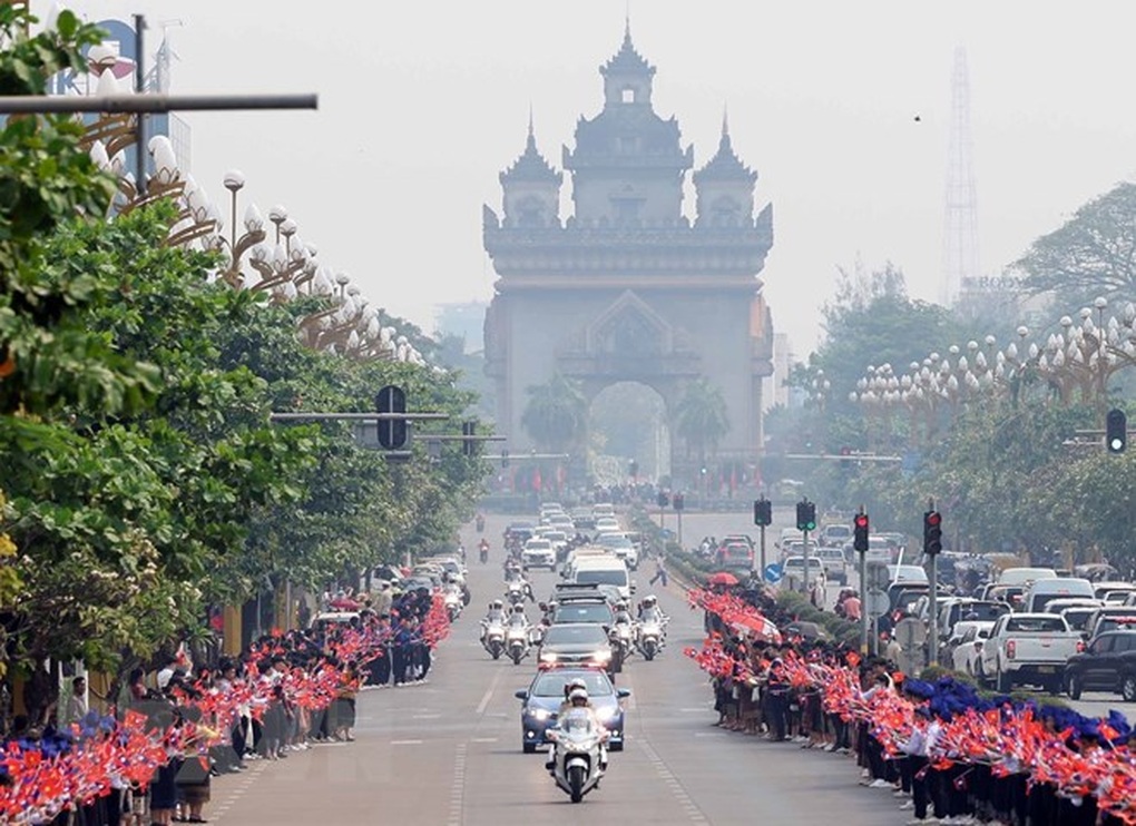 Lễ đón chính thức Chủ tịch nước Võ Văn Thưởng thăm CHDCND Lào - 2 Lễ đón chính thức Chủ tịch nước Võ Văn Thưởng thăm CHDCND Lào - 2