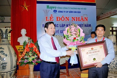 Hapro đón nhận bằng xác lập kỷ lục Việt Nam