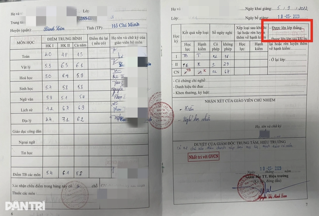 TPHCM: Hủy kết quả tốt nghiệp THPT của nữ sinh nghỉ học 67 ngày - 1 TPHCM: Hủy kết quả tốt nghiệp THPT của nữ sinh nghỉ học 67 ngày - 1