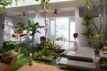 Căn nhà có 5 mảnh vườn giúp cặp đôi "trồng cây, nuôi cá" tuổi xế chiều