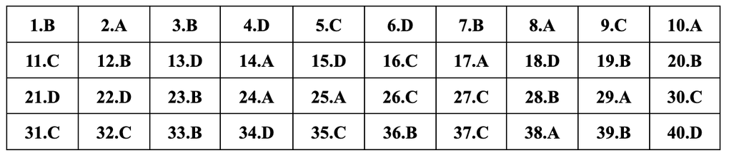 Gợi ý đáp án toàn bộ 24 mã đề môn tiếng Anh kỳ thi lớp 10 của Hà Nội - 21