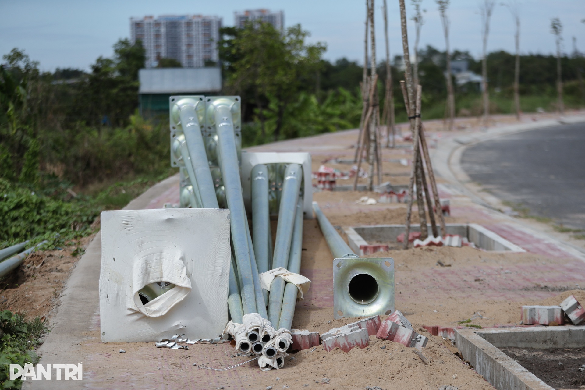 Một phần đường song hành quốc lộ 50 trước ngày thông xe - 4 Một phần đường song hành quốc lộ 50 trước ngày thông xe - 4