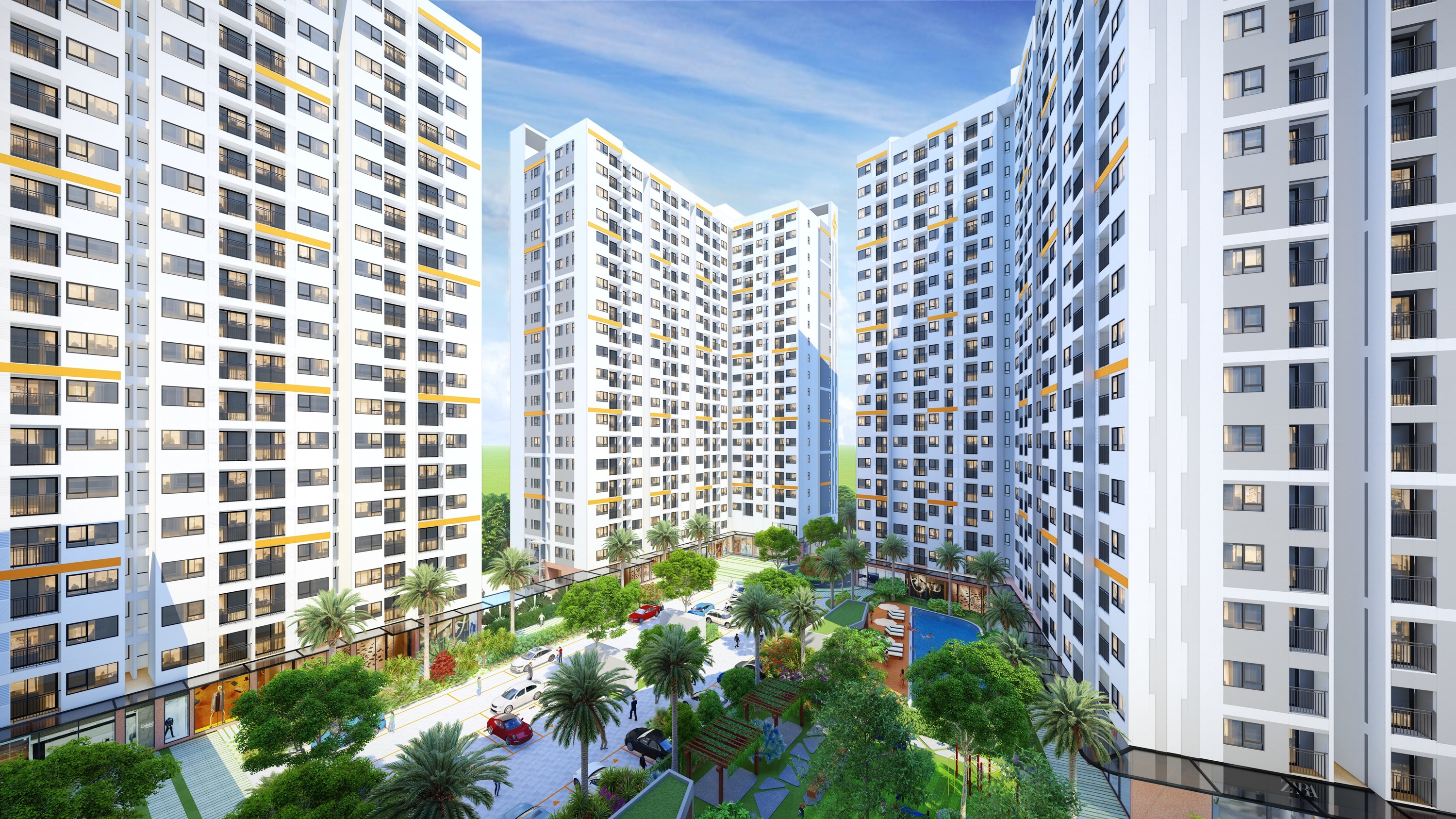 O oeste da cidade de Ho Chi Minh tem mais 2.000 apartamentos do Destino Centro - 1 Khu Tây TPHCM có thêm 2.000 căn hộ từ Destino Centro - 1