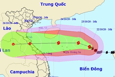 Bão số 8 tăng cường độ, tiến gần quần đảo Hoàng Sa