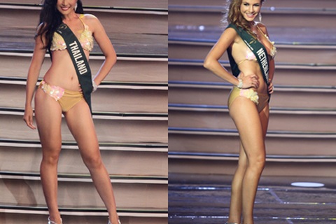 “Thỏa nhãn” với màn trình diễn áo tắm của người đẹp Hoa hậu trái đất