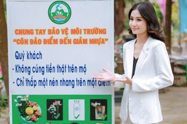 Hoa hậu Nguyễn Thanh Hà trăn trở về môi trường ở Côn Đảo
