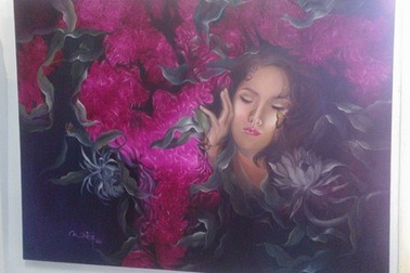 Xem tranh đầy tình cảm của nữ họa sĩ nhân ngày 20-10