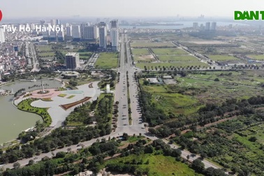 Ngắm tuyến đường 10 làn xe chưa được đặt tên tại Hà Nội