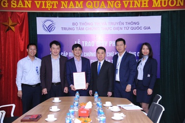 VNPT là đơn vị đầu tiên được cấp phép lần 3 cung cấp dịch vụ Chữ ký số VNPT-CA