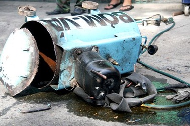 Nổ bình hơi, một người thiệt mạng