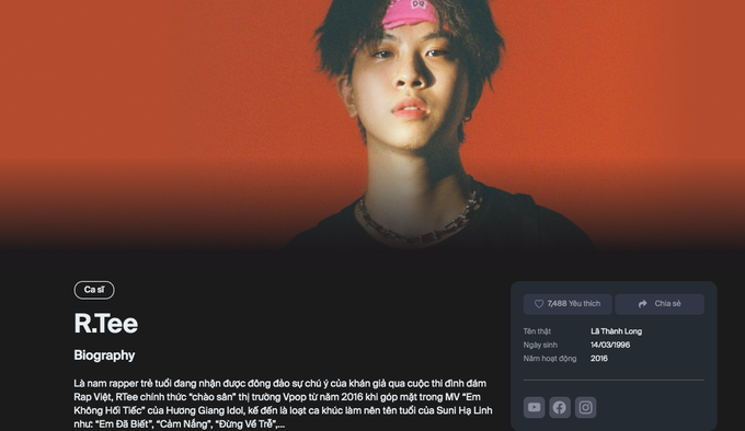 Jack tiếp tục xưng vương, R.Tee bất ngờ đột nhập BXH Top Artist HOT14 và thu về thứ hạng ngã ngửa - Ảnh 6. Jack tiếp tục xưng vương, R.Tee bất ngờ đột nhập BXH Top Artist HOT14 và thu về thứ hạng ngã ngửa - Ảnh 6.