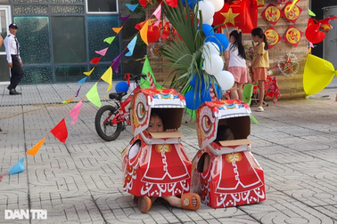 Tái hiện trung thu "xưa" ở khu chung cư tại Hà Nội