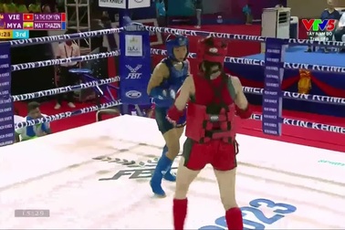 Tạ Thị Kim Yến vô địch đối kháng 48 kg bộ môn Kun Khmer