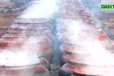 Làng “Chí Phèo” nổi lửa kho cá phục vụ Tết