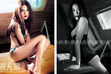 Châu Tú Na đầy khiêu khích trên tạp chí nam giới 