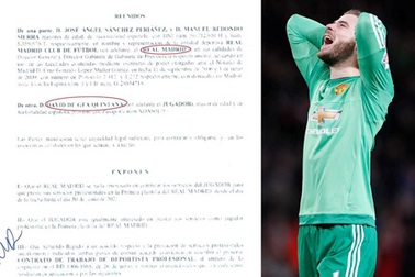 Hé lộ hợp đồng của De Gea với Real Madrid