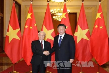 Tổng Bí thư Nguyễn Phú Trọng hội đàm với Tổng Bí thư, Chủ tịch Trung Quốc