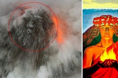 Kỳ quái quầng khói mang khuôn mặt Thần Lửa xuất hiện trên nền trời