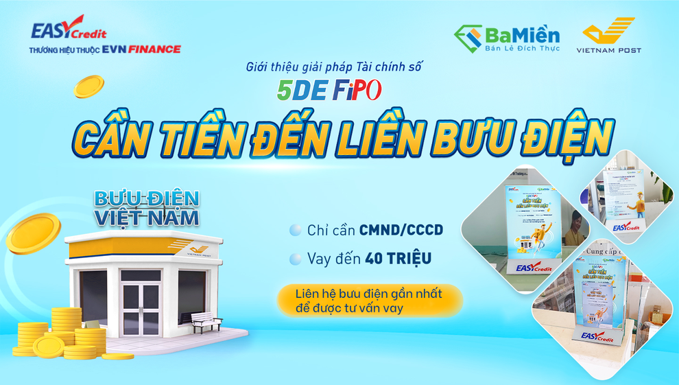 Easy Credit - thương hiệu thuộc EVNFinance: Hợp tác cùng Vietnam Post mang tài chính số đến mọi người dân Việt - 1 Easy Credit - thương hiệu thuộc EVNFinance: Hợp tác cùng Vietnam Post mang tài chính số đến mọi người dân Việt - 1