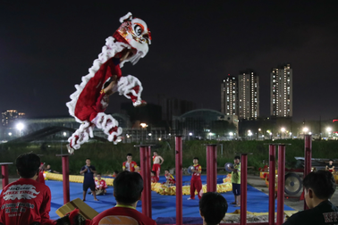 Ngày đêm khổ luyện trên Mai Hoa Thung của đội lân Tinh Anh Đường