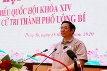 Trưởng Ban Tổ chức Trung ương tiếp xúc cử tri tại TP Uông Bí