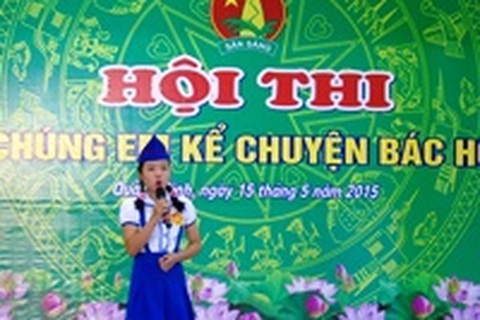Xúc động hội thi "Chúng em kể chuyện Bác Hồ"