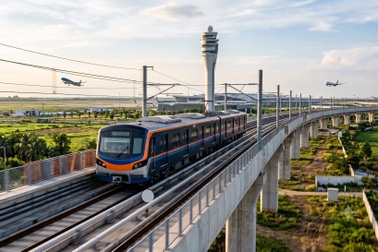 Metro Thủ Thiêm - Long Thành được thiết kế vận tốc tới 120km/h