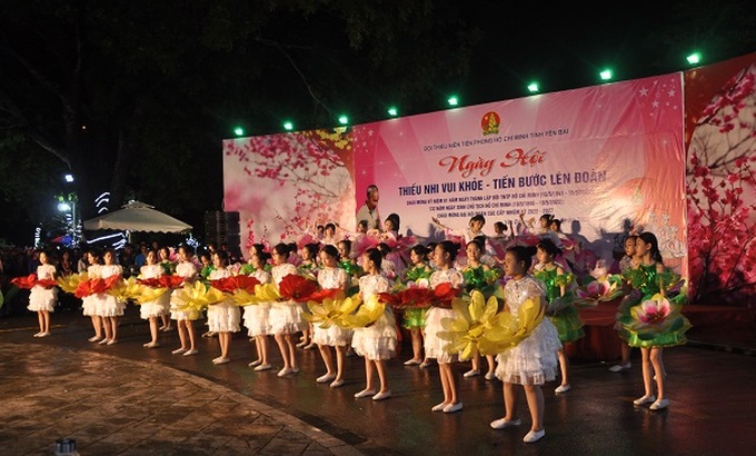 Thiếu nhi Yên Bái tại Ngày hội vui khỏe - Tiến bước lên Đoàn.