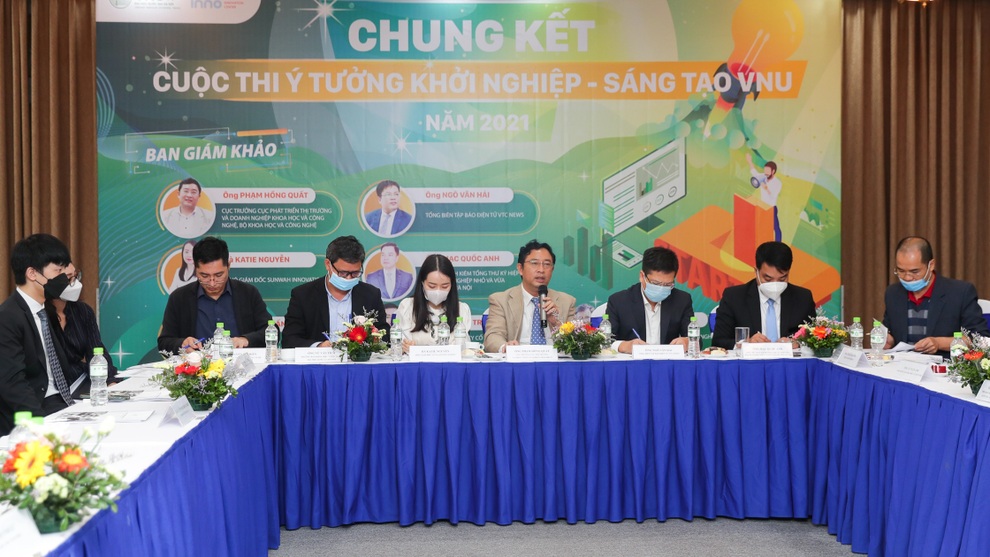 Lộ diện đội giải Nhất cuộc thi Ý tưởng Khởi nghiệp - Sáng tạo VNU 2021 - 1