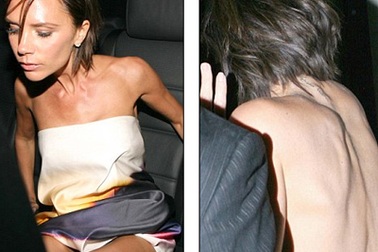 Victoria Beckham lộ dáng siêu gầy, da nâu quá độ