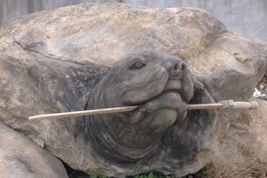 Cận cảnh rùa đá “Hồn thiêng đất Việt” nặng 20 tấn, 600 triệu đồng không bán