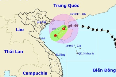 Bão số 11 đã suy yếu thành áp thấp nhiệt đới