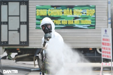 Phun khử khuẩn bệnh viện K cơ sở Tân Triều, Hà Nội