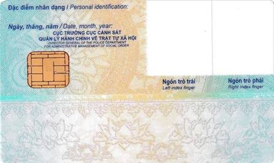Bộ Công an chính thức quy định mẫu thẻ Căn cước công dân gắn chíp - 2 Bộ Công an chính thức quy định mẫu thẻ Căn cước công dân gắn chíp - 2