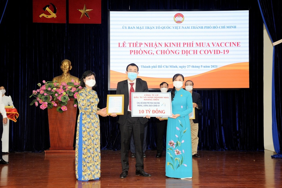 Khang Điền ủng hộ 20 tỷ đồng mua vắc xin phòng chống dịch Covid-19 - 1 Khang Điền ủng hộ 20 tỷ đồng mua vắc xin phòng chống dịch Covid-19 - 1