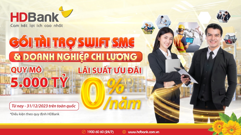 HDBank mở chương trình cho vay 10.000 tỷ đồng lãi suất ưu đãi 0% - 2 HDBank mở chương trình cho vay 10.000 tỷ đồng lãi suất ưu đãi 0% - 2