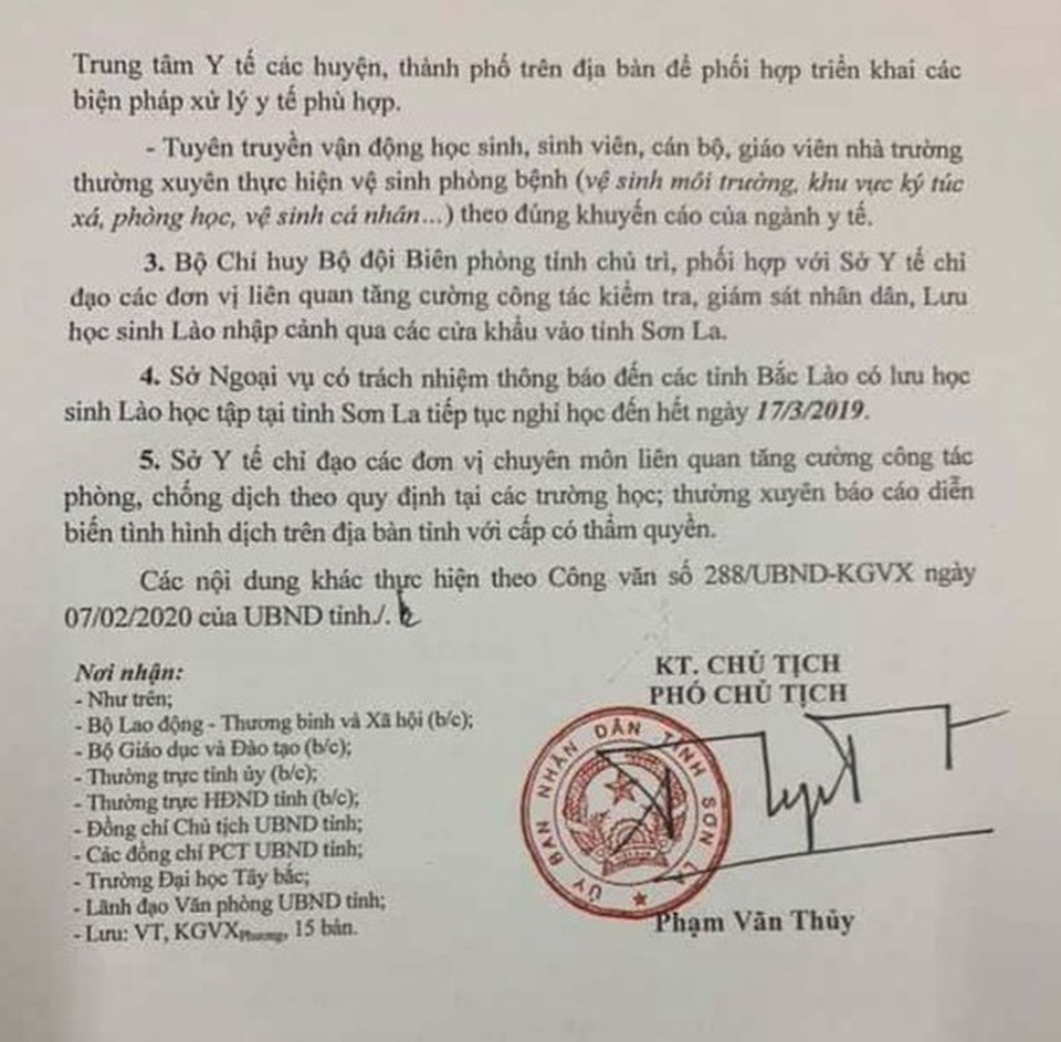 Sơn La: Học sinh, sinh viên lại nghỉ đến 17/3 sau một ngày trở lại trường - 2 Sơn La: Học sinh, sinh viên lại nghỉ đến 17/3 sau một ngày trở lại trường - 2
