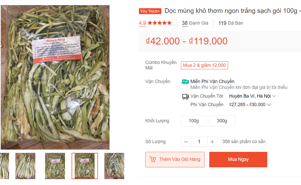 Dọc mùng sấy khô thành đặc sản nơi phố thị, hét giá 300.000 đồng/kg - 2 Dọc mùng sấy khô thành đặc sản nơi phố thị, hét giá 300.000 đồng/kg - 2