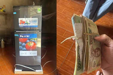Chuyện xúc động sau chiếc tủ lạnh được mua bằng xấp tiền buộc dây rơm