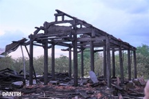 Hình ảnh tài sản gần 7 tỷ đồng của một gia đình hóa thành than