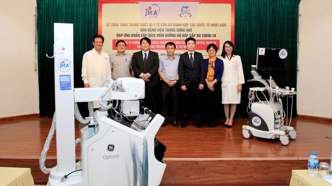 Tổ chức JICA tặng thiết bị y tế phục vụ phòng, chống COVID-19 cho Bệnh viện Trung ương Huế - Ảnh 1. Tổ chức JICA tặng thiết bị y tế phục vụ phòng, chống COVID-19 cho Bệnh viện Trung ương Huế - Ảnh 1.