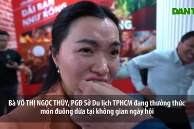 Cùng Lãnh đạo Sở Du lịch trải nghiệm món ăn côn trùng “kinh dị”