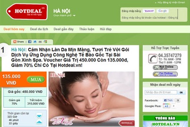 Khuyến mãi online hút dân công sở Hà Nội 